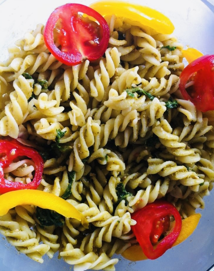 Olive, Pesto & Pasta Salad